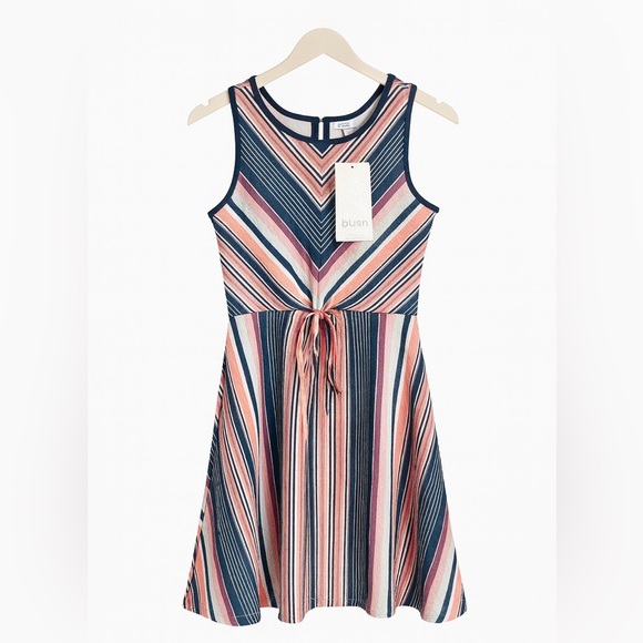 Blush NEW WITH TAGS  Size 12 striped sundress.  Runs small. See Measurements - Picture 1 of 2